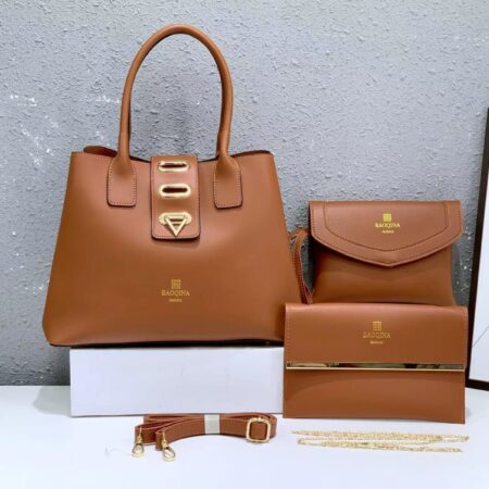 ensemble sac à main marron